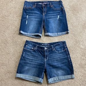 2 Maurice’s Jean Shorts